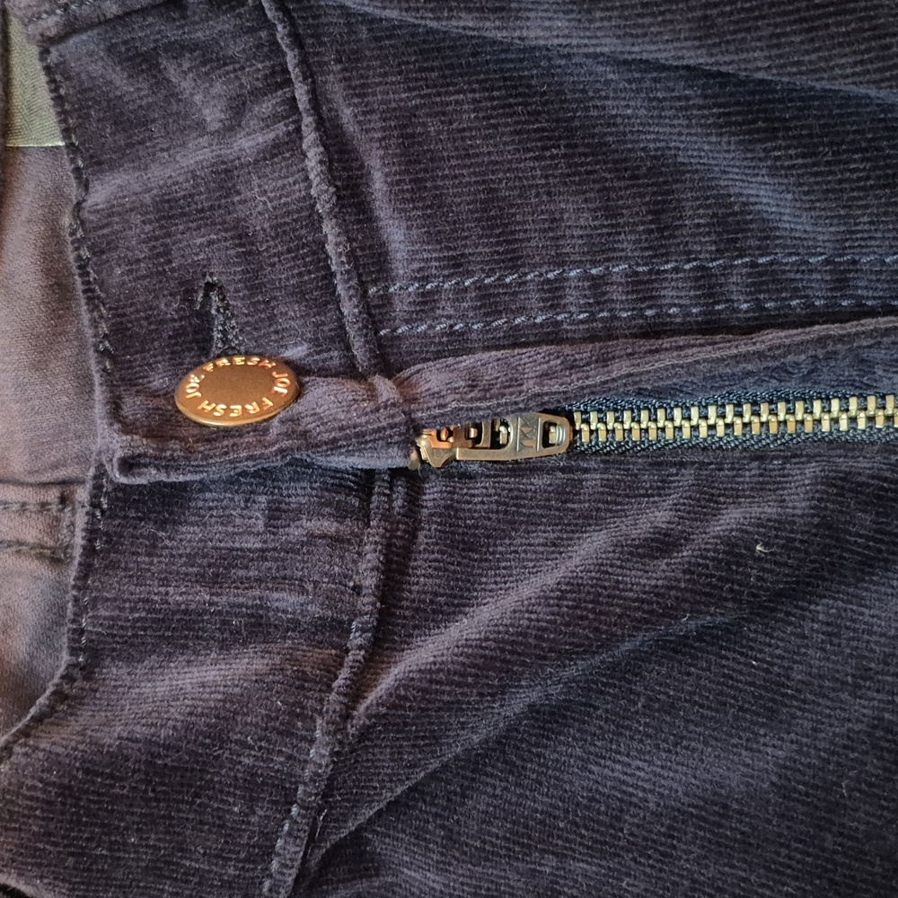 Joe Fresh Slim Low Rise Blue Corduroy Pants Size 6, New With Tags - Picture 5 of 15